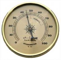 70mm Hygrometer Gold