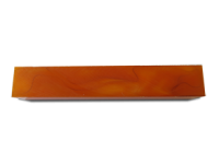 Acrylic Pen Blank 20 Orange/Tranparent Lines