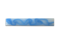 Acrylic Pen Blank 20 White/Blue Lines