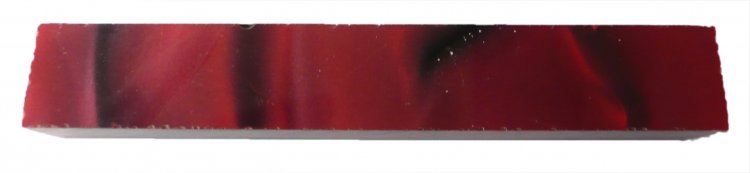 Acrylic Pen Blank 20 Maroon/Black - Click Image to Close