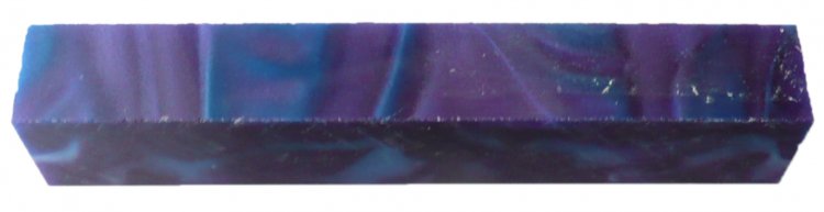 Acrylic Pen Blank 20 Aqua/Purple/Black - Click Image to Close