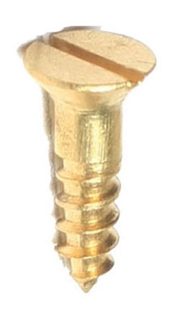 Brass C/Sunk Screws13mm x 6g x 20 - Click Image to Close