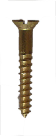 Brass C/sunk Screws 25mm x 8g x 200 - Click Image to Close