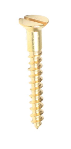 Brass C/sunk Screws 32mm x 10g x 200 - Click Image to Close