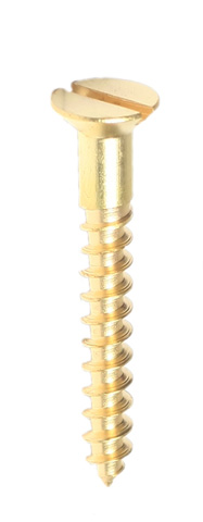 Brass C/sunk Screws 32mm x 12g x 20 - Click Image to Close