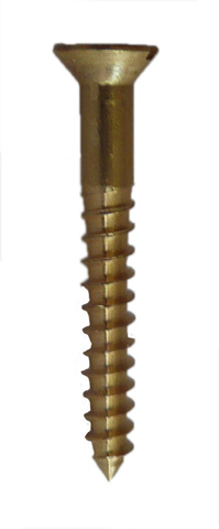 Brass C/sunk Screws 45mm x 8g x 200 - Click Image to Close