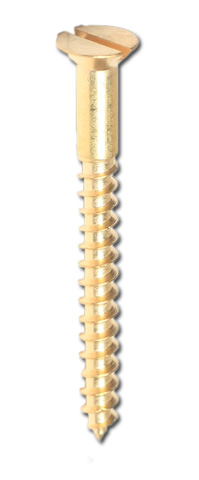 Brass C/sunk Screws 50mm x 12g x 20 - Click Image to Close