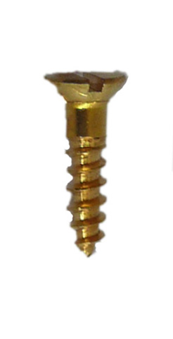 Brass C/Sunk Screws 7mm x 1g x 20 - Click Image to Close