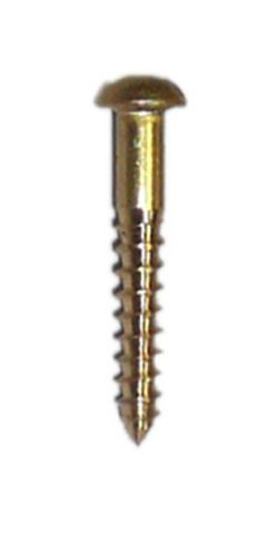 Brass R/Head Screws 19mm x 4g x 20 - Click Image to Close