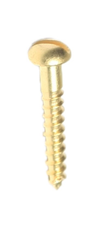 Brass R/head Screws 19mm x 6g x 20 - Click Image to Close