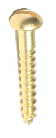 Brass R/head Screws 25mm x 10g x 20 - Click Image to Close