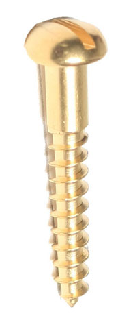 Brass R/head Screws 32mm x 10g x 20 - Click Image to Close