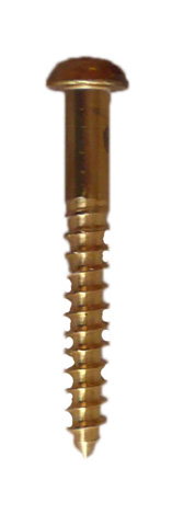 Brass R/head Screws 38mm x 10g x 200 - Click Image to Close