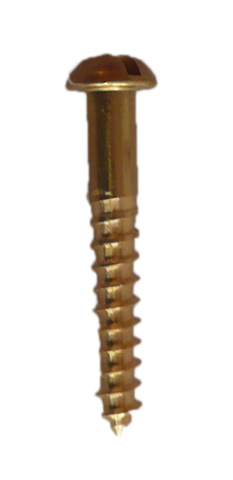 Brass R/head Screws 38mm x 12g x 1000 - Click Image to Close