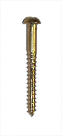 Brass R/head Screws 38mm x 8g x 200 - Click Image to Close