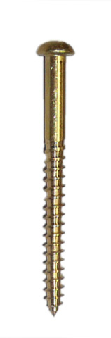 Brass R/head Screws 50mm x 10g x 20 - Click Image to Close