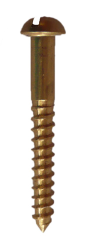 Brass R/head Screws 50mm x 14g x 20 - Click Image to Close