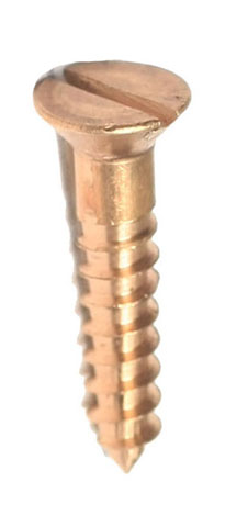 Sil Bronze Screws C/s 19mm x 8g x 20 - Click Image to Close