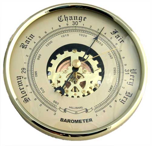 70mm Barometer Ivory - Click Image to Close