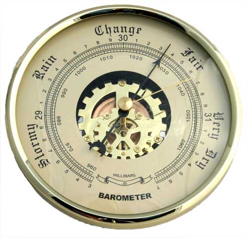 90mm Barometer Ivory - Click Image to Close