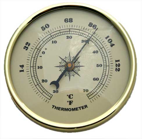 70mm Thermometer Ivory - Click Image to Close