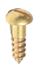 Brass R/head Screws 13mm x 6g x 1000